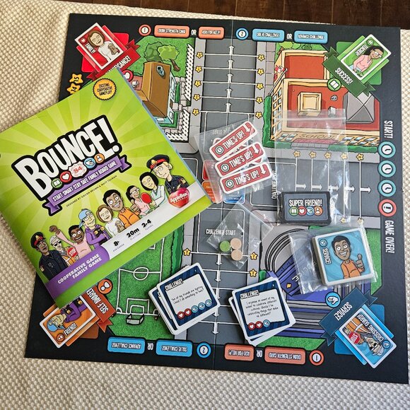 Bounce S4 Family Cooperative Board Game by AppleBox Games - Complete - Picture 8 of 9